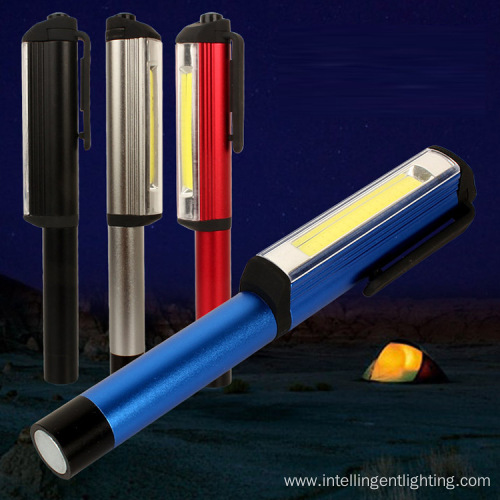 Led Magnetic Flashlight Aluminum Pen Pocket Torch Light